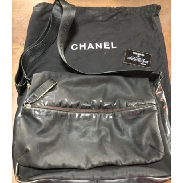 スポーツシャネルCHANEL シャネル スポーツ ネオングリーン ショルダー バッグ