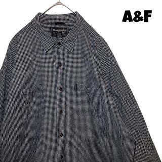 アバクロンビーアンドフィッチ(Abercrombie&Fitch)の【希少】アバクロ Abercrombie シャツ ギンガムチェック XL 黒(シャツ)