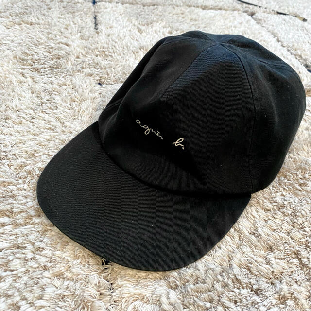 agnes b.(アニエスベー)のagnes.b アニエスベー　キャップ　黒　希少フランス製 レディースの帽子(キャップ)の商品写真