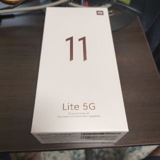 アンドロイド(ANDROID)の【ゆし様専用】Xiaom Mi 11 Lite 5G シトラスイエロー (スマートフォン本体)