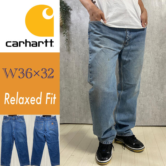 carhartt(カーハート)のcarhartt   デニムパンツ　ライトブルー　XL  4454 メンズのパンツ(デニム/ジーンズ)の商品写真