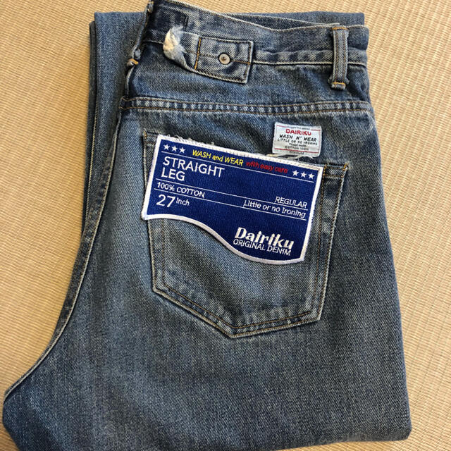 メンズdairiku 20aw straight denim 27インチ