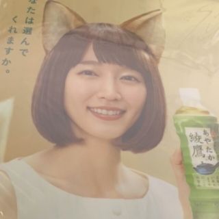 ニッシンショクヒン(日清食品)の吉岡里帆　綾鷹×どん兵衛　コラボ限定デザイン　クリアファイル　新品　非売品(女性タレント)