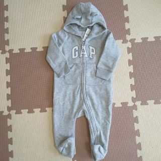 ベビーギャップ(babyGAP)のbabyGAP ベイビーギャップ ロンパース カバーオール 70cm グレー(ロンパース)