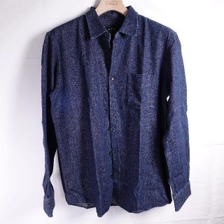 アーペーセー(A.P.C)のA.P.C　長袖シャツ　メンズ　ネイビー(シャツ)