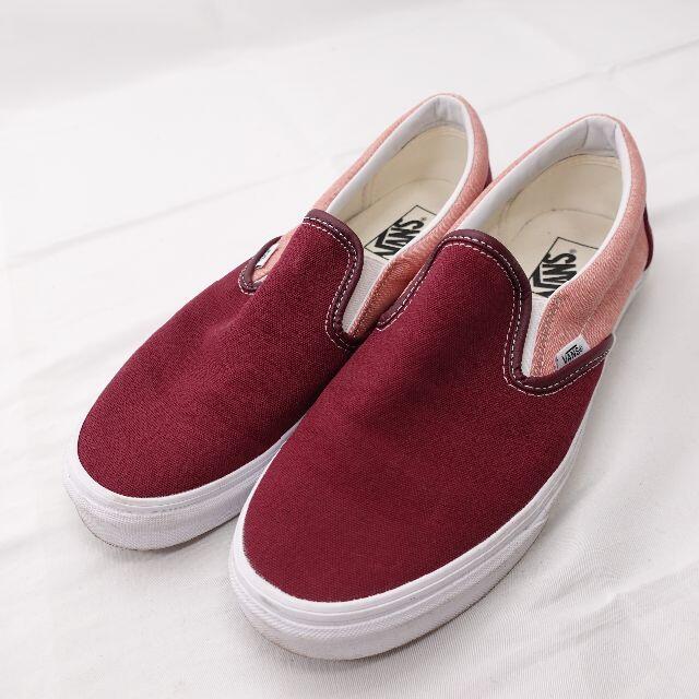 VANS(ヴァンズ)のVANS　スリッポン　メンズ　エンジ/ピンク メンズの靴/シューズ(スリッポン/モカシン)の商品写真