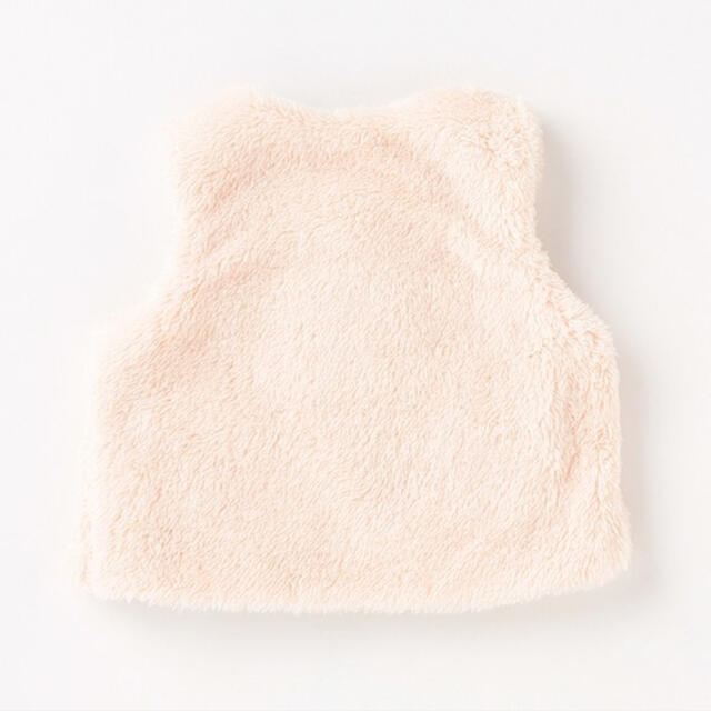 petit main(プティマイン)の70 ピンク　ファー　ベスト キッズ/ベビー/マタニティのベビー服(~85cm)(カーディガン/ボレロ)の商品写真