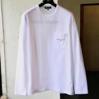 コムデギャルソン オム メンズ 長袖Tシャツ M ロンT 白 ホワイト-
