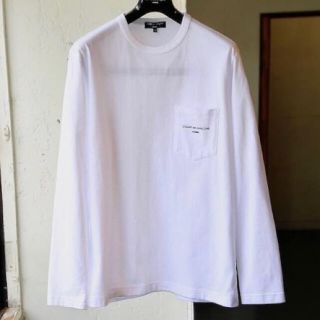 コムデギャルソン(COMME des GARCONS)のCOMME des GRASONS HOMME ロンT Sサイズ 白 ギャルソン(Tシャツ/カットソー(七分/長袖))