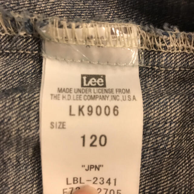 Lee(リー)のLEE デニム　シャツ　ワンピース　美品　セール中 キッズ/ベビー/マタニティのキッズ服女の子用(90cm~)(ワンピース)の商品写真