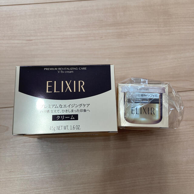 ELIXIR(エリクシール)の【新品未使用】Ｖフィックスクリーム　エリクシール コスメ/美容のスキンケア/基礎化粧品(フェイスクリーム)の商品写真