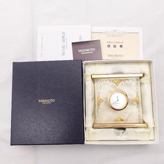 ミキモト(MIKIMOTO)のMIKIOTO　真珠付き置時計　NNS-520E(置時計)