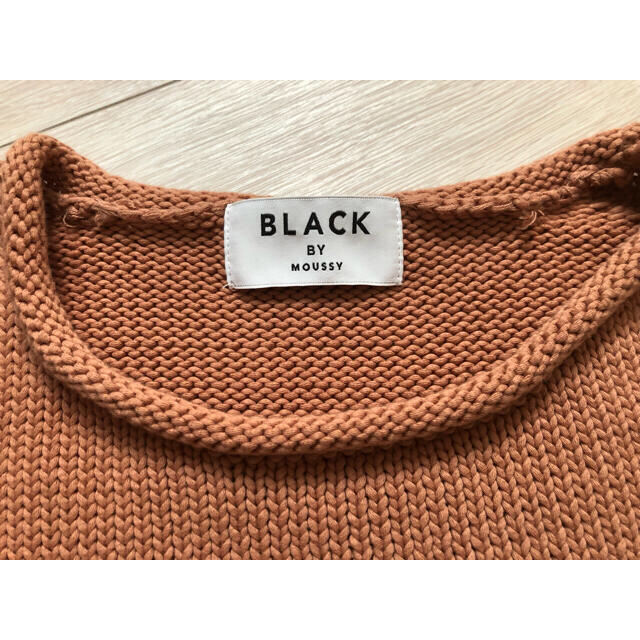 BLACK by moussy(ブラックバイマウジー)のブラックバイマウジー　ルーズクルーネックニット レディースのトップス(ニット/セーター)の商品写真