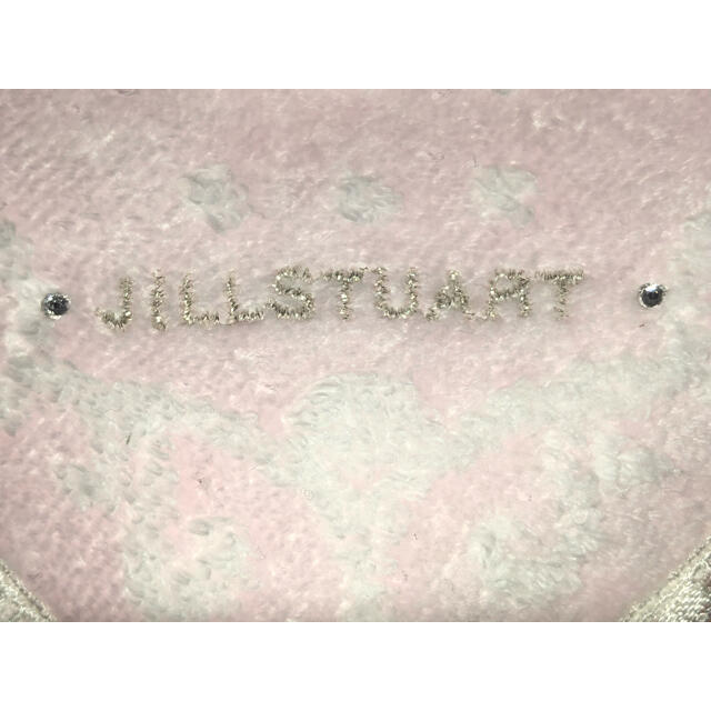 JILLSTUART(ジルスチュアート)のジル スチュアート ラインストーン レース タオルハンカチ ピンク 新品タグ付 レディースのファッション小物(ハンカチ)の商品写真