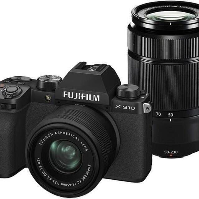 カメラ新品 未開封 FUJIFILM X-S10 ダブルズームレンズキット ブラック