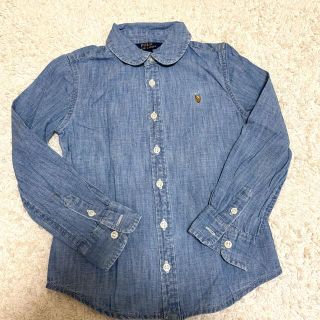 ポロラルフローレン(POLO RALPH LAUREN)のPOLO ラルフローレン　/ ブラウス　女の子　120 丸襟　カッターシャツ(ブラウス)