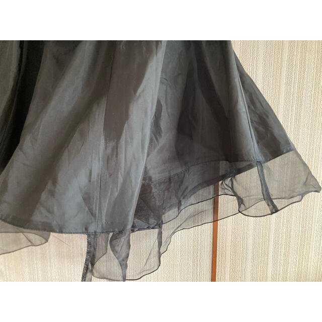 チュール　スカート　黒 レディースのスカート(ミニスカート)の商品写真
