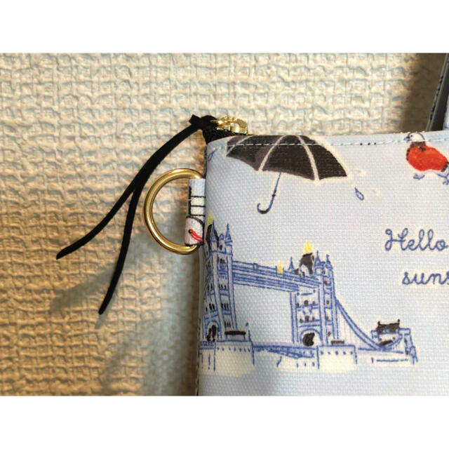 ラミネートまっすぐマチ付きトートバッグ  ロンドンアイコン❤️Handmade ハンドメイドのファッション小物(バッグ)の商品写真