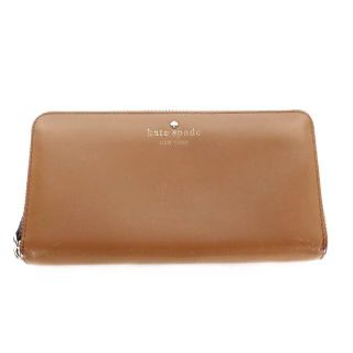 ケイトスペードニューヨーク(kate spade new york)のkate spade ケイトスペード 長財布 ラウンドファスナー レザーブラウン(財布)