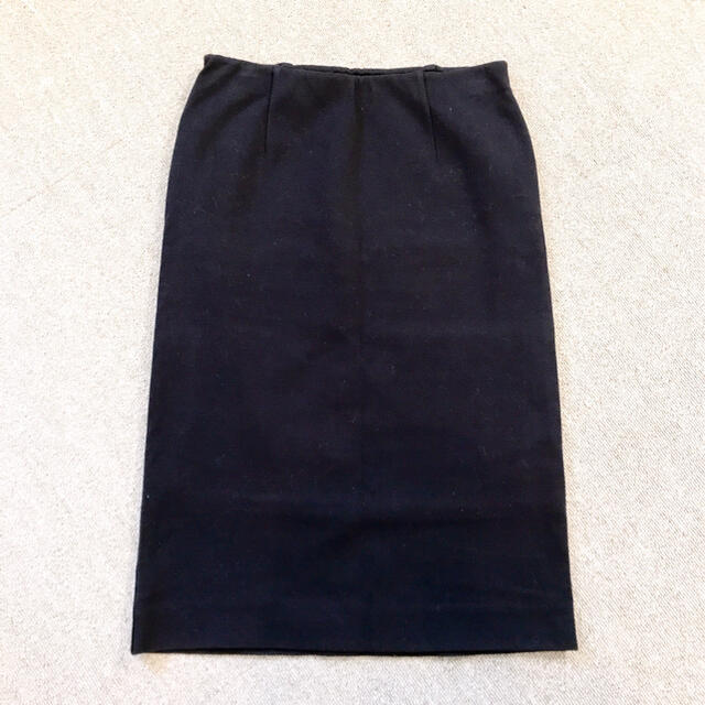 DEUXIEME CLASSE(ドゥーズィエムクラス)の【ドゥーズィエムクラス】ストレッチコットンタイトスカート紺36 レディースのスカート(ひざ丈スカート)の商品写真