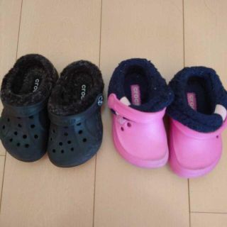 クロックス(crocs)の★USED★CROCS クロックス kid 14cm 靴 キッズ用 c6/7(サンダル)