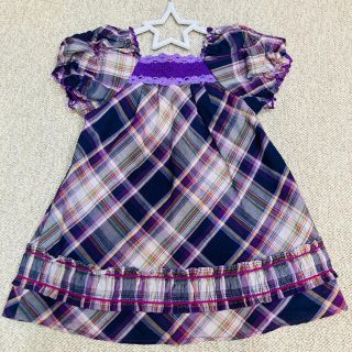 アナスイミニ(ANNA SUI mini)の美品☆ANNA SUI mini ☆ キッズワンピース　90cm(ワンピース)