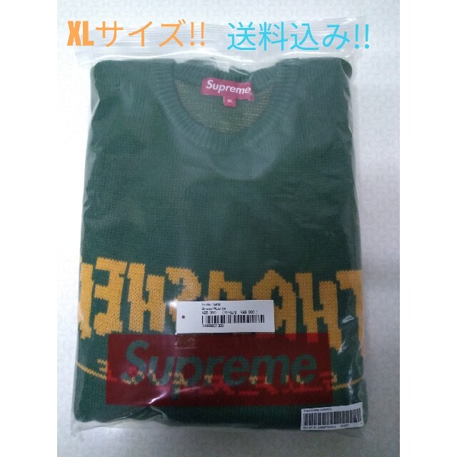 Supreme Thrasher Sweater Green XLサイズトップス