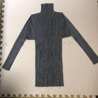 プリーツプリーズイッセイミヤケ(PLEATS PLEASE ISSEY MIYAKE)のプリーツプリーズ　グレー　トップス(カットソー(長袖/七分))