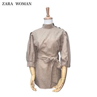 ザラ(ZARA)の【ZARA WOMAN】ウエストリボンブラウス　ザラ(シャツ/ブラウス(長袖/七分))