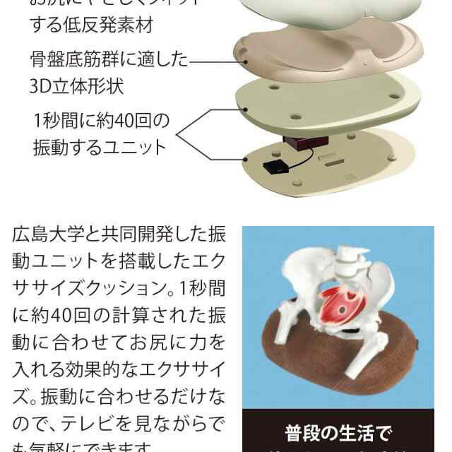 骨盤底筋エクササイズクッション