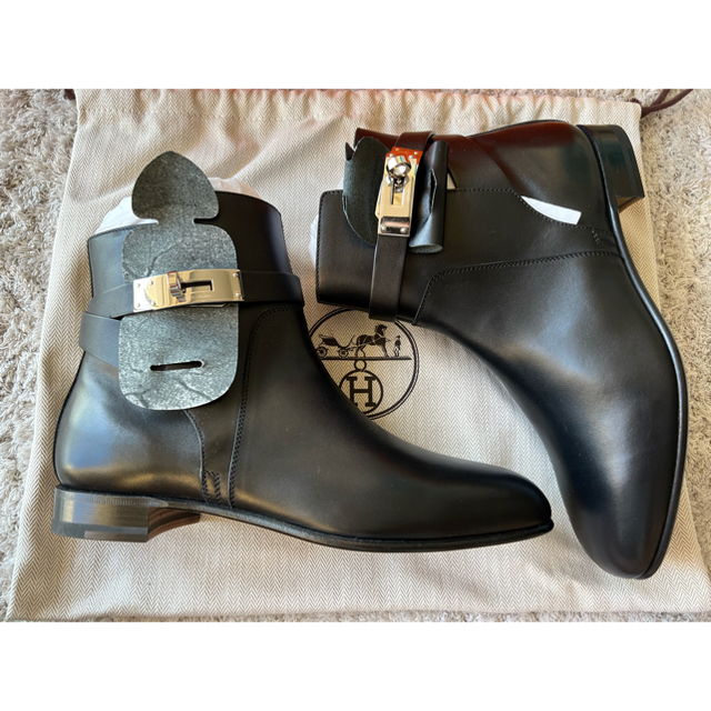 Hermes - (新品)エルメス ショートブーツ ネオ 37 シルバー金具