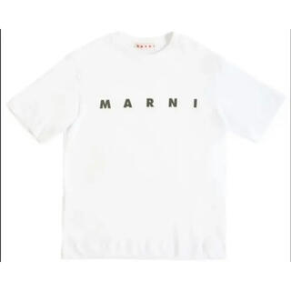 マルニ(Marni)の【新作】MARNI ロゴTシャツ　ホワイト　12(Tシャツ(半袖/袖なし))