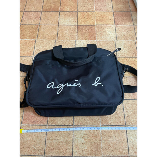 agnes b.(アニエスベー)のアニエス・ベー GL11 E BAG ロゴ2wayバッグ ブラック レディースのバッグ(ショルダーバッグ)の商品写真