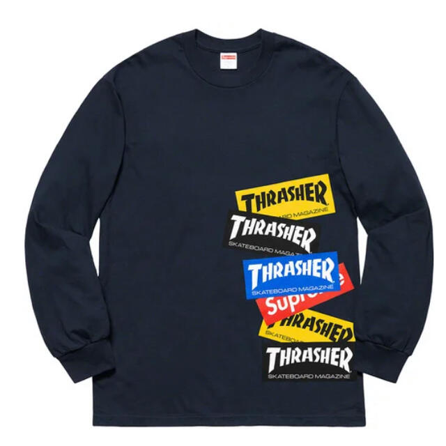 Supreme(シュプリーム)のSupreme®/Thrasher® Multi Logo Tee Mサイズ メンズのトップス(Tシャツ/カットソー(七分/長袖))の商品写真