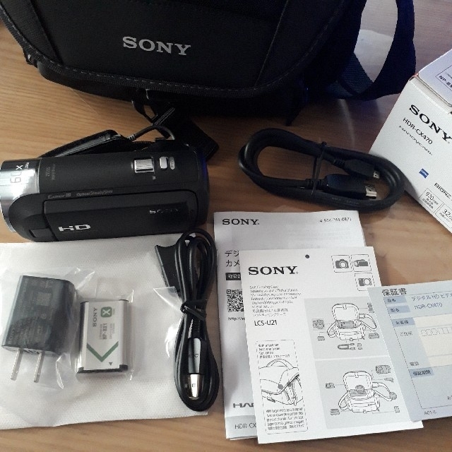 SONY HDR-CX470(B)ショルダーバッグ付き！