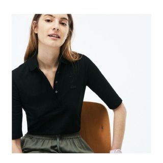 ラコステ(LACOSTE)のラコステスリムフィットポロシャツ　５分丈(ポロシャツ)