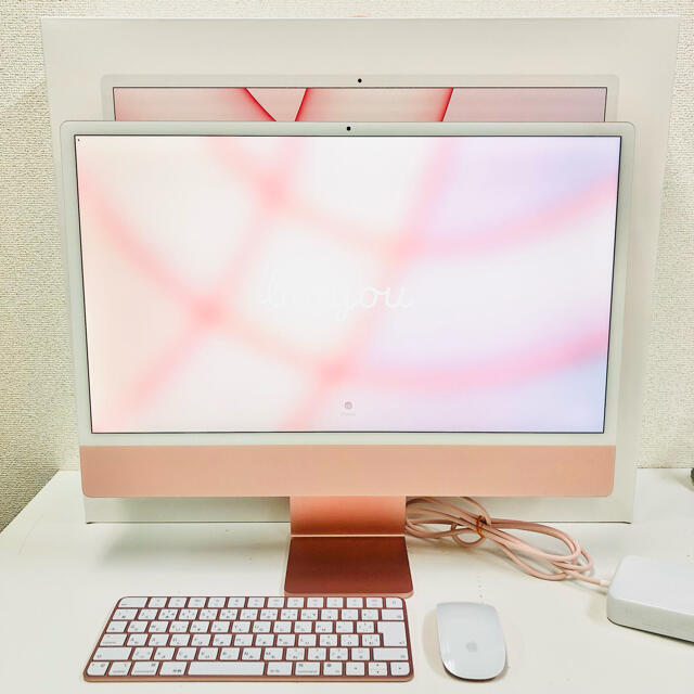 care有り iMac 24インチ M1 ピンク 4.5K 256GB 8GB