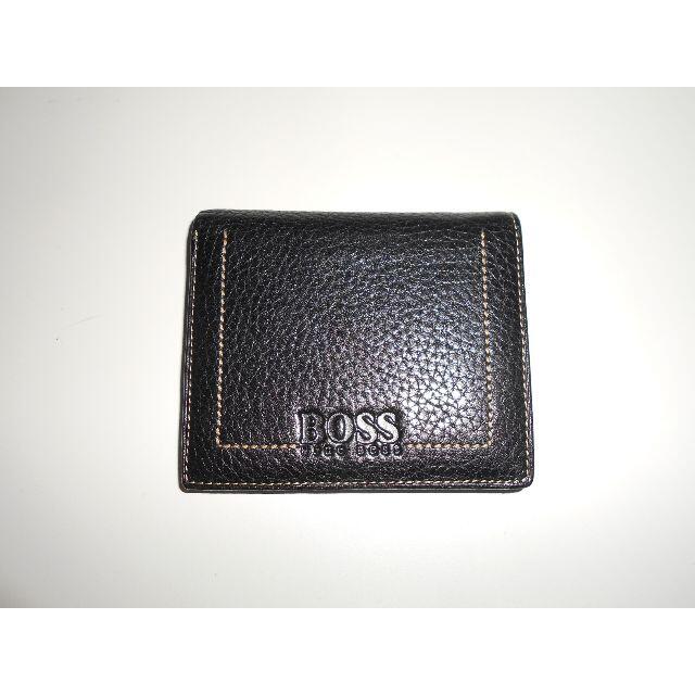 01095● HUGO BOSS レザー ウォレット カードケース 財布