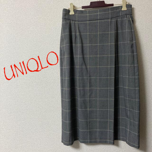 UNIQLO(ユニクロ)のユニクロ タイトチェックスカート レディースのスカート(ひざ丈スカート)の商品写真