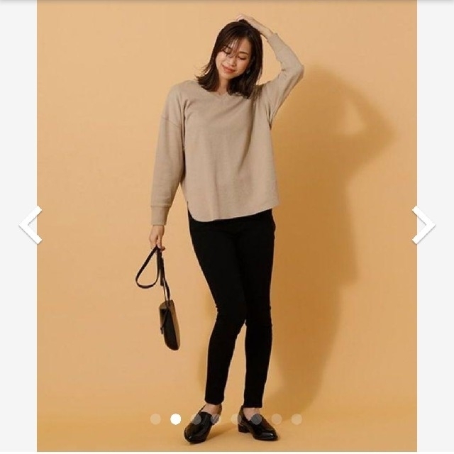 AZUL by moussy(アズールバイマウジー)のアズールバイマウジー☆ハニカムバックヘンリープルオーバー レディースのトップス(カットソー(長袖/七分))の商品写真