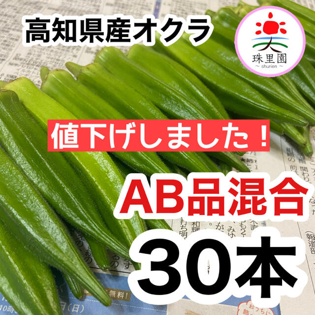 高知県産 オクラ おくら 30本 即購入OK 産地直送 鮮度抜群 夏野菜 食品/飲料/酒の食品(野菜)の商品写真