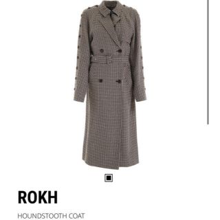 トーガ(TOGA)のrokh 20AW HOUNDSTOOTHCOAT(トレンチコート)