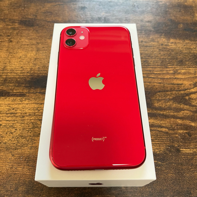 スマホ/家電/カメラiPhone11 (PRODUCT)RED 128 GB SIMフリー