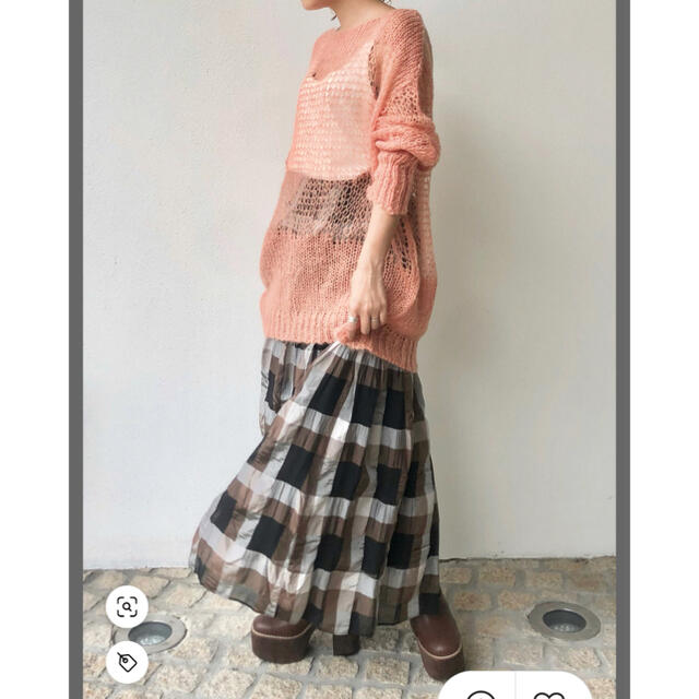 TODAYFUL(トゥデイフル)の新品未使用☆ Chambray Check Skirt 38 レディースのスカート(ロングスカート)の商品写真