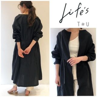 ★新品 TODAYFUL 2018SS ヘリンボーンリネンガウン トゥデイフル