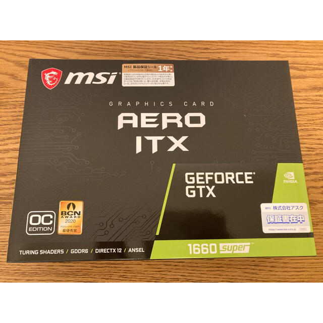 Geforce GTX 1660 SUPER AERO ITX OC