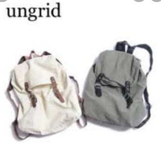アングリッド(Ungrid)の新品未使用　Ungrid　キャンバスリュック　リミテッド(リュック/バックパック)