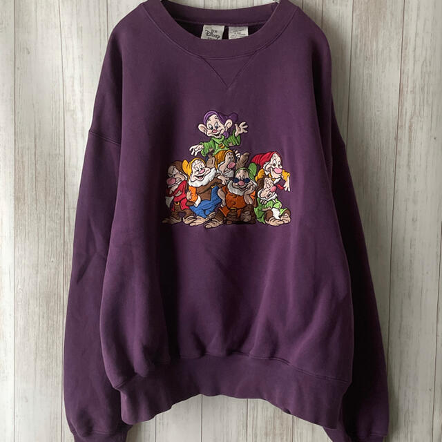 90s 激レア Disney ディズニー スウェット 刺繍 ヴィンテージ XXL