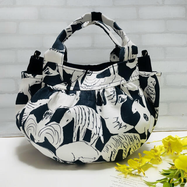 雑誌で紹介されたバッグトートバッグ ☆専用☆ころぽてバッグL / choucho ダークネイビー