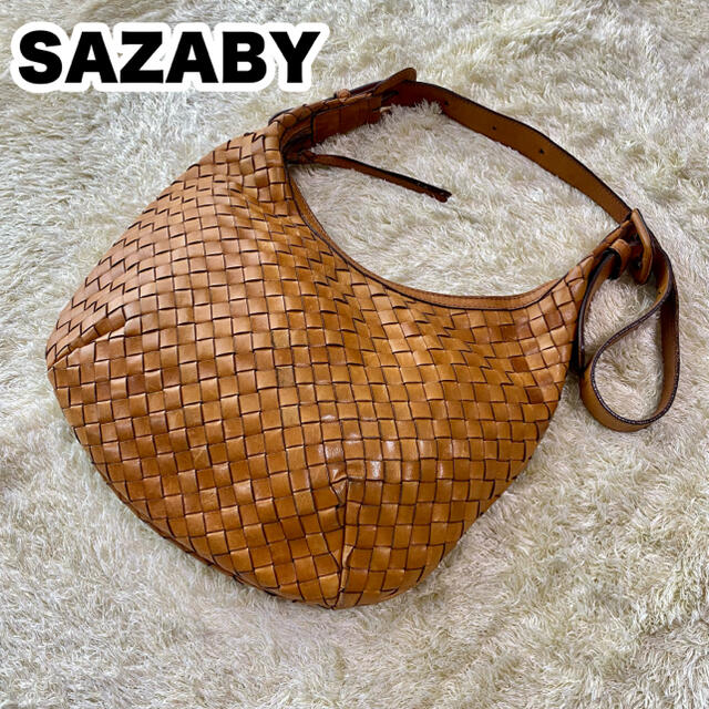 SAZABY - SAZABY ショルダーバッグ 2way イントレチャート レザー ...